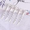Beaupretty 6 Pieces Rhinestones Snowflake Hair Clips Winter Snowflake Hairpins Snowflake Bobby Pins Wedding Hair Clips Barrettes Christmas Hair Accessories for Women Girls(Silver) view 3