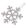 Beaupretty 6 Pieces Rhinestones Snowflake Hair Clips Winter Snowflake Hairpins Snowflake Bobby Pins Wedding Hair Clips Barrettes Christmas Hair Accessories for Women Girls(Silver) view 4