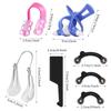5 Pieces Nose up Lifting Clips Silicone Wide Nose Shaper Bridge Slimming Clips No Pain Beauty Straightening Tools for Women view 2