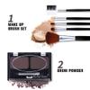 All in One Makeup Kit,12 Colors Nude Shimmer Eyeshadow Palette, Waterproof Black Eyeliner Pencil, Duo Pressed Eyebrow Powder Kit, 5 Brushes With Quicksand Cosmetic Bag Gift Set view 3