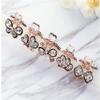 6PCS Small Rhinestone Jaw Hair Clips Women Crystal Hair Claw Clip Hair Clamp Barrettes view 2
