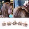 6PCS Small Rhinestone Jaw Hair Clips Women Crystal Hair Claw Clip Hair Clamp Barrettes view 4