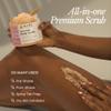 Bare Botanics Coconut Vanilla Body Scrub 24oz | Made in Madison, WI | All Natural Sea Salt Exfoliator w/ Skin Loving Moisturizers | Vegan & Cruelty Free | Gift Ready Packaging w/ a Cute Wooden Spoon view 3