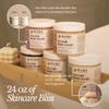 Bare Botanics Coconut Vanilla Body Scrub 24oz | Made in Madison, WI | All Natural Sea Salt Exfoliator w/ Skin Loving Moisturizers | Vegan & Cruelty Free | Gift Ready Packaging w/ a Cute Wooden Spoon view 4