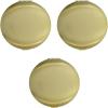Stephanie Imports Set of 3 Double Sided Magnifying Compact Mirrors with Brushed Metal Finish (Gold, Round) view 1