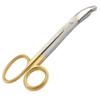Precise Canada Heavy Duty German Grade Stainless Steel Plaster Cast Cutting Shears Scissors 9.5" with One Serrated Blade and Gold Handle view 1