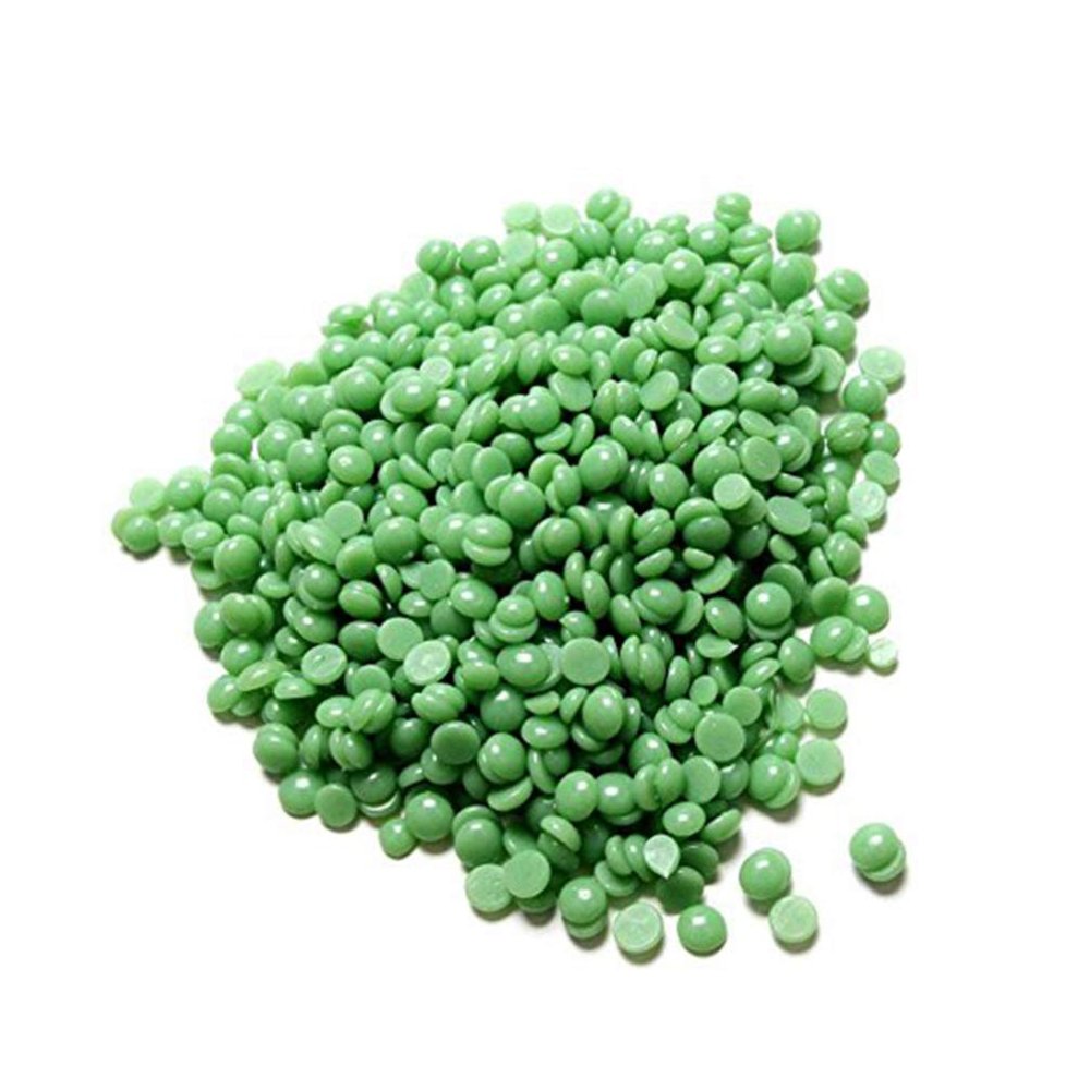 EXCEART 300g Painless Hair Removal Hard Wax Beans Green Wax Beads for All Skin Types No Strips Needed Easy to Use Safe Material for Gentle Hair Removal