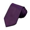 Andongnywell Mens Classic Business Tie Trendy Silk Tie Necktie Woven Neckties Solid Ties for Party (Deep Purple,One Size) view 1