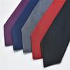 Andongnywell Mens Classic Business Tie Trendy Silk Tie Necktie Woven Neckties Solid Ties for Party (Deep Purple,One Size) view 4