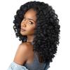 Sensationnel Curls Kinksandco Half Wig - Money Maker Synthetic Instant Weave Updo Full Cap for Natural 3C to 4C Hair Textures (2 DARKBROWN) view 1