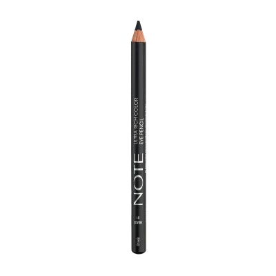 NOTE Cosmetique Smokey Eye Pencil - Waterproof Eyeliner Pencil - Smudge-Resistant Eye Liner Pencils with Foam Tip - 01 Black - 0.04 oz