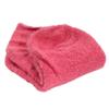 BambooMN Women's Super Soft Aloe Infused Fuzzy Nylon Spa Socks - Size 4-8 - Solid Red - 3 Pairs view 3