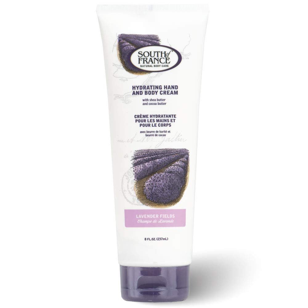 South Of France Lavender Fields Hydrating Hand and Body Cream Non-GMO Project Verified, 8oz