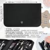 3 Swords Germany  Brand Quality 12 Piece Manicure Pedicure Grooming kit Set for Professional Finger & Toe Nail Care with Black Genuine Leather case - Made in Germany view 4