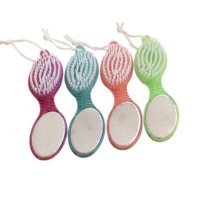 4-in-1 Pedicure Paddle Kit Tool with Pumice Stone Foot Hand Toe Nail Cleaning Brush Foot File Reducer SetRandom Color)