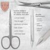3 Swords Germany - brand quality 6 piece manicure pedicure kit set - stainless steel nail care tools - Made in Solingen Germany (500) view 3