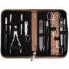 3 Swords Germany  Brand Quality 12 Piece Manicure Pedicure Grooming kit Set for Professional Finger & Toe Nail Care with Copper Synthetic Leather case - Made in Germany view 1