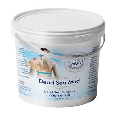 Dr. Mud's Dead Sea Mud Body Mask Black Clay Body Treatment with Natural Dead Sea Minerals | Deep Cleansing Skin & Beauty Dead Sea Mask Skin Care Detox Product for Men & Women (1500 gr)