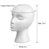 12" 3 Pcs Foam Wig Head - Tall Female Foam Mannequin Wig Stand and Holder for Style, Model And Display Hair, Hats and Hairpieces, Mask - for Home, Salon and Travel view 2