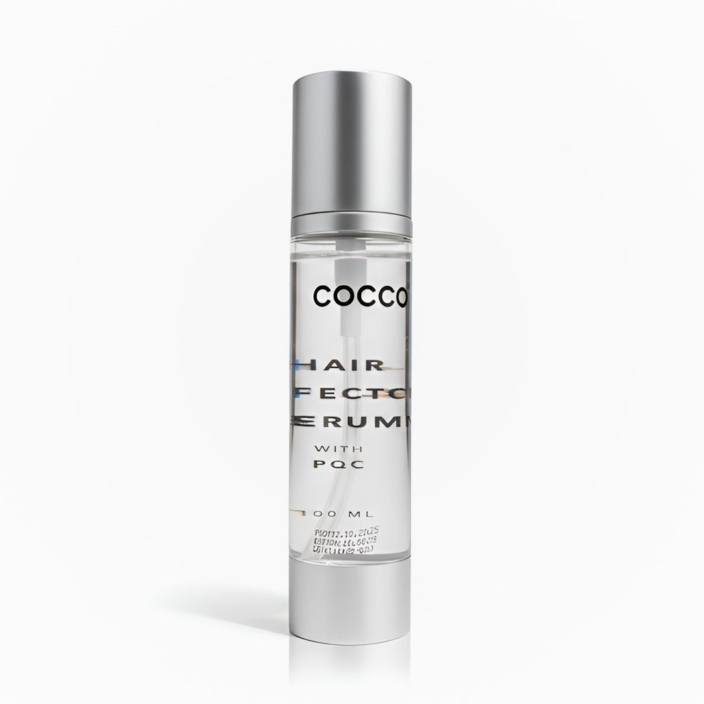 Cocco Hair Perfecting Serum with PQC, Anti-Frizz & Anti-Humidity Shine Serum, Heat Protectant for Smooth Hair, UV Protection, 3.4 fl oz (100 ml)