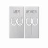 Restroom Sign Bathroom Sign Men Women Breast view 1