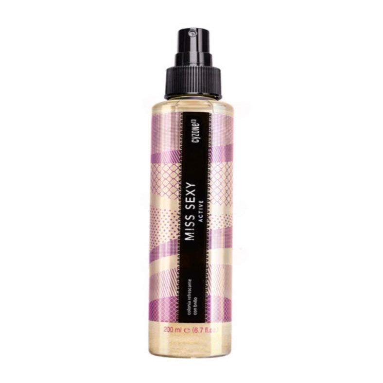 Cyzone Miss Sexy Active Body Slash With Glitter and Fruity Aroma of Peach and Sandalwood 6.7 fl. oz. (200ml)