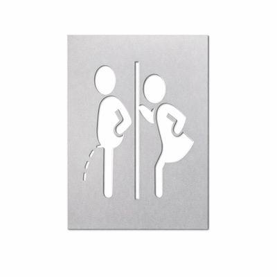 Restroom Sign Bathroom Sign Men Women 2
