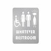 Restroom Sign Bathroom Sign Whatever 2 view 1