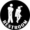 Restroom Sign Bathroom Sign Restroom Humor view 2