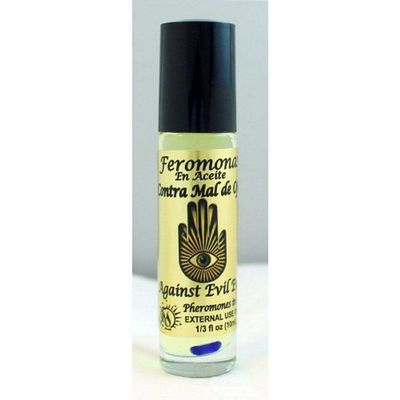 3 PIECES BRYBRADAN AGAINST EVIL EYE CONTRA MAL DE OJO PHEROMONE OIL ROLL-ON BOTTLE 1/3 OZ 10ML