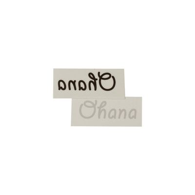10 x Ohana Tattoo - Hawaiian Lettering in black - Temporary Skin Tattoo (10)