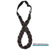 Braided Headband Hairband Chunky Elastic Stretch Hair Band with Synthetic Plaits for Girls and Women (Small-three strands, dark brown) view 2