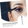 50pcs Mascara Set Nylon Bristles Disposable Eyelash Plastic Handle Wand Eyebrow Brush Eyelash Extension Brush for Girls Women (Black) view 3