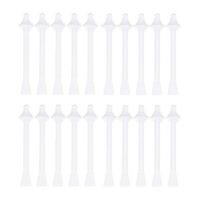 Beaupretty Nose Wax Sticks Plastic Nasal Spatulas Disposable Hair Removal Rod for Home Store Travel 20pcs