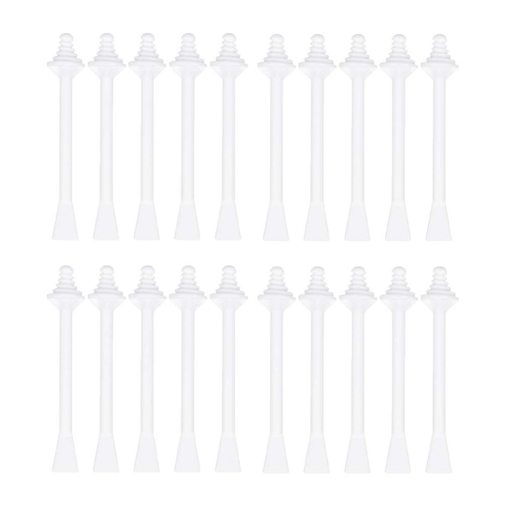 Beaupretty Nose Wax Sticks Plastic Nasal Spatulas Disposable Hair Removal Rod for Home Store Travel 20pcs