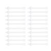 Beaupretty Nose Wax Sticks Plastic Nasal Spatulas Disposable Hair Removal Rod for Home Store Travel 20pcs view 3