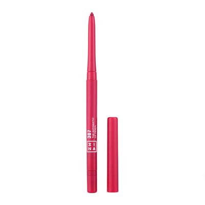 3INA The Automatic Lip Pencil  Waterproof Lip Liner Pencil with Built-In Sharpener  Smudge-Proof, Pigmented, 10 Hour Long Wear Liner - 387-0.01 oz