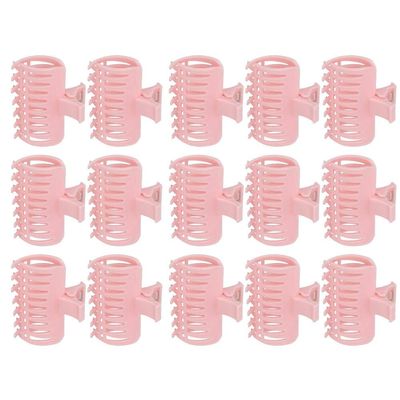Fixing Hair Clip, 15Pcs Roller Clips, Hair Curler Claw Clips, Hair Roller Fixing Clamp Holding Section Claw Hairdressing Tool for Women Girls Hair Section Styling()