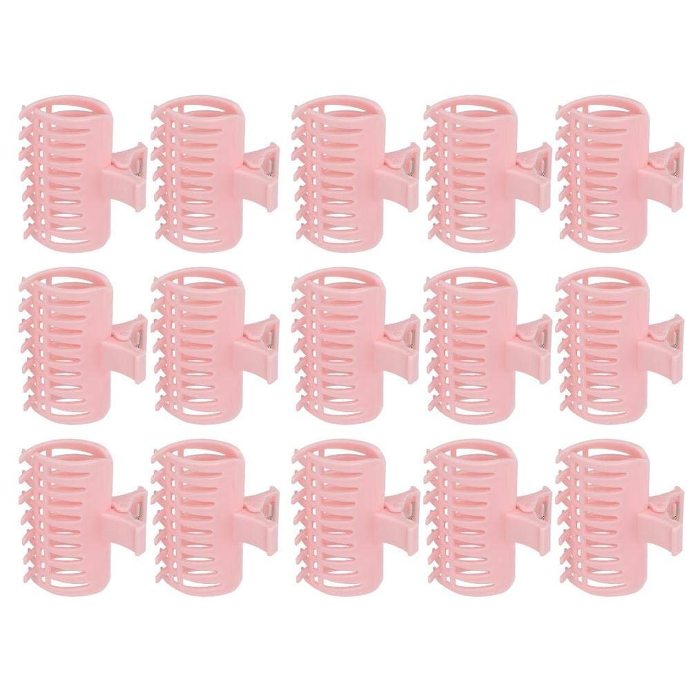 Fixing Hair Clip, 15Pcs Roller Clips, Hair Curler Claw Clips, Hair Roller Fixing Clamp Holding Section Claw Hairdressing Tool for Women Girls Hair Section Styling()