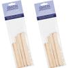 Satin Smooth Non Woven Wax Strips and Wax Sticks Kit - Waxing Strips and Wooden Applicator Sticks, Body, Facial & Eyebrow Hair Removal, 2 Pack view 1