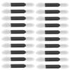 Beaupretty 100 Pcs Dual Ended Disposable Eyeshadow Sponge Applicators Oval Eye Shadow Brushes for Blending and Precise Eye Makeup Application view 1