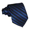 Andongnywell Polyester Silk Stripe Tie Classic Striped Neckties Woven Trendy Neck Ties for Men Women (Multicolor 28,One Size) view 1