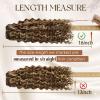 Hetto Curly Hair Extensions Clip in Human Hair Deep Wavy Clip in Hair Extensions Human Hair 20Inch #P4/27 Brown Highlighted Blonde Curly Hair Extension 7Pcs 120g view 2