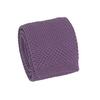 Andongnywell Mens Knitted Wedding Slim Tie Business Casual Skinny Knit Necktie Solid Color Knit Tie Neck Ties (Purple,One Size) view 1