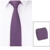 Andongnywell Mens Knitted Wedding Slim Tie Business Casual Skinny Knit Necktie Solid Color Knit Tie Neck Ties (Purple,One Size) view 2
