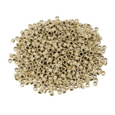 1000 Pcs 5mm Micro Rings Links Beads for Hair Extensions (#613 Bleach Blonde)