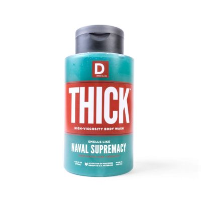 Duke Cannon THICK High-Viscosity Body Wash - Naval Diplomacy Scent, 17.5oz - 3X Thicker, Plant-Based, Mineral-Enriched Body Wash for Men with Aquatic Notes of Fresh Water, Open Air & Bergamot