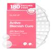 GLAM UP Hydrocolloid Blemish Pimple Zit Patches(180PCS/2Size) - Invisible Ultra Thin Spot Cover Stickers for Face and Skin, Strong Water-proof and Adhesive Overnight, Vegan-friendly view 1