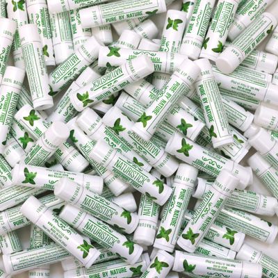 150-Pack Premium Beeswax Lip Balm by Naturistick | Chemical-Free, 100% Natural Chapstick for Dry, Chapped Lips | Made with Coconut Oil, Shea Butter, Aloe Vera | Peppermint Scent | Made in the USA
