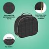 Conair Travel Makeup Bag, Large Toiletry and Cosmetic Bag, Perfect Size for Use At Home or Travel, Train Case Shape in Black view 3
